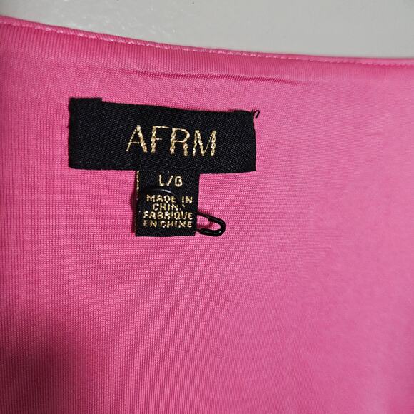 NWOT AFRM Myla Floral Corset Cropped Cap Sleeve Blouse Sz Large - Picture 6 of 14